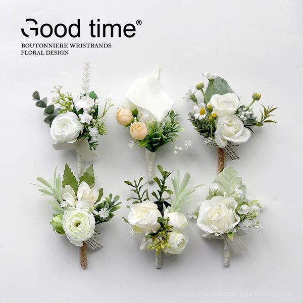 decorative flowers & wreaths wrist corsage white rose silk flower cuff bracelets bridesmaid buttonhole boutonniere marriage wedding accessor
decorative flowers & wreaths wrist corsage white rose silk flower cuff bracelets bridesmaid buttonhole boutonniere marriage wedding accessor