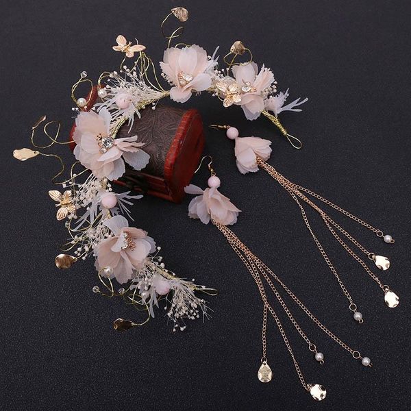 wedding jewelry sets forseven women sweet flower butterfly decor headband earrings set white yarn bride headdress hair jl, Slivery;golden
wedding jewelry sets forseven women sweet flower butterfly decor headband earrings set white yarn bride headdress hair jl, Slivery;golden