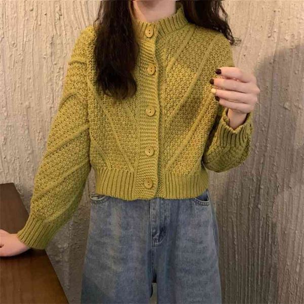 women korean style cardigans solid color three-dimensional flower short sweater all-match knitted female ll1012 210507, White;black
women korean style cardigans solid color three-dimensional flower short sweater all-match knitted female ll1012 210507, White;black