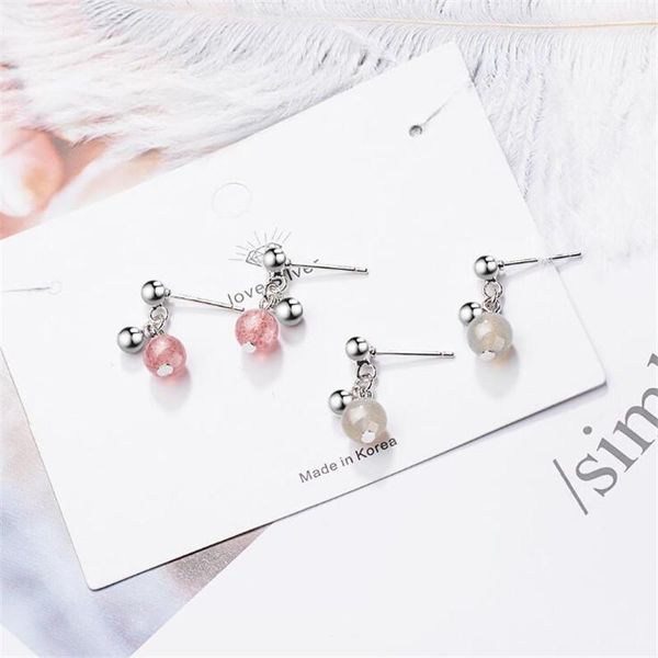 stud girl heart fashion strawberry crystal pink and gray stroke peach 925 sterling silver jewelry balls earrings se644, Golden;silver
stud girl heart fashion strawberry crystal pink and gray stroke peach 925 sterling silver jewelry balls earrings se644, Golden;silver
