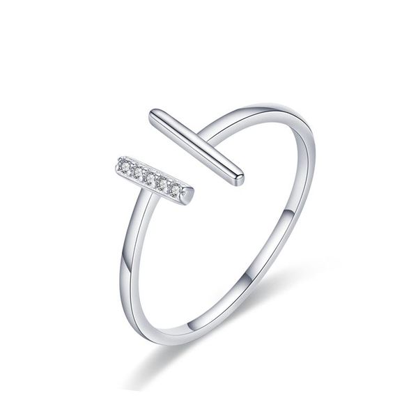cluster rings silver 925 jewelry for women sterling korean version double t zirocn ring open adjustable, Golden;silver
cluster rings silver 925 jewelry for women sterling korean version double t zirocn ring open adjustable, Golden;silver