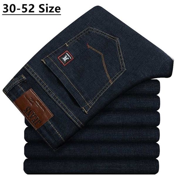 plus size 42 44 48 50 52 men's classic black jeans business casual straight loose denim stretch male brand trousers 211111, Blue
plus size 42 44 48 50 52 men's classic black jeans business casual straight loose denim stretch male brand trousers 211111, Blue
