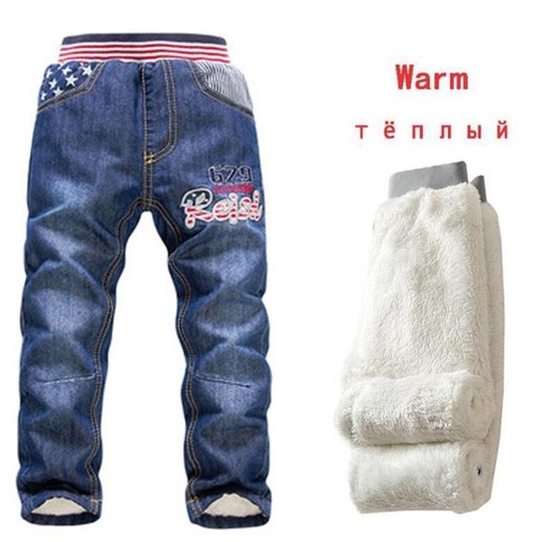 2-7y children winter pants warm add wool denim trousers for teenage boys casual mid elastic waist water jeans soft cotton 210521, Blue
2-7y children winter pants warm add wool denim trousers for teenage boys casual mid elastic waist water jeans soft cotton 210521, Blue