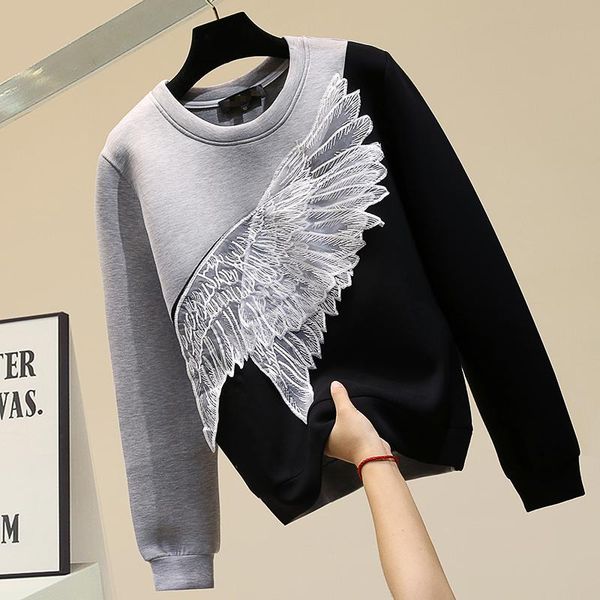 women's hoodies & sweatshirts 2021 autumn and winter fashion casual long sleeve o neck slim patchwork color sweatshirt pullover women c, Black
women's hoodies & sweatshirts 2021 autumn and winter fashion casual long sleeve o neck slim patchwork color sweatshirt pullover women c, Black