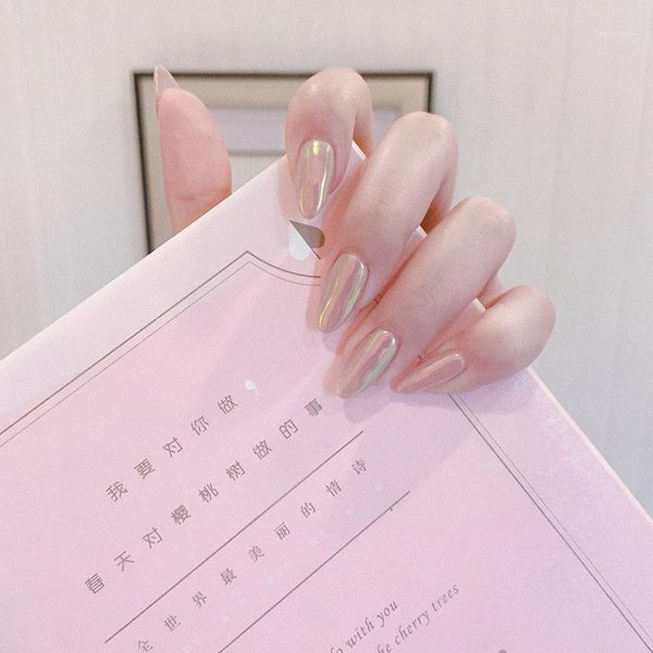 24pcs aurora temperament wearable fake nails detachable mirror magic colours suitable girl daily decorated manicure ty1, Red;gold
24pcs aurora temperament wearable fake nails detachable mirror magic colours suitable girl daily decorated manicure ty1, Red;gold