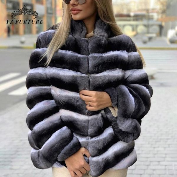 women's fur & faux 2021 winter women chinchilla rex warm long size coat fashion stand collar natural luxury round neck outer garment, Black
women's fur & faux 2021 winter women chinchilla rex warm long size coat fashion stand collar natural luxury round neck outer garment, Black