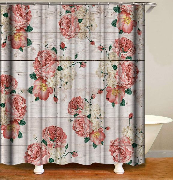 shower curtain big peony flower, blooming flowery shower curtain for bathroom vintage water-resistant bath curtain with hooks -
shower curtain big peony flower, blooming flowery shower curtain for bathroom vintage water-resistant bath curtain with hooks -