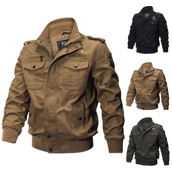 men's jackets winter fleece warm coats military tactical clothing zipper pocket loose breathable coat windbreaker, Black;brown
men's jackets winter fleece warm coats military tactical clothing zipper pocket loose breathable coat windbreaker, Black;brown