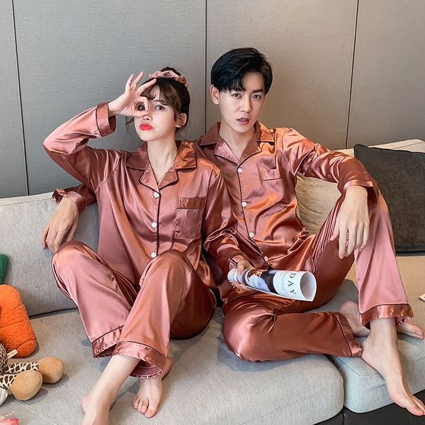 caiyier new lovers silk pajamas set solid long sleeve casual sleepwear winter couple nightwear men & women loungewear -3xl, Black;red
caiyier new lovers silk pajamas set solid long sleeve casual sleepwear winter couple nightwear men & women loungewear -3xl, Black;red