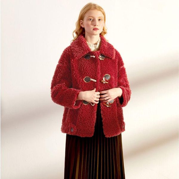 women's fur & faux women 2021 autumn winter fashion jacket female real coat natural wool turn-down collar thick warm outerwear z481, Black
women's fur & faux women 2021 autumn winter fashion jacket female real coat natural wool turn-down collar thick warm outerwear z481, Black