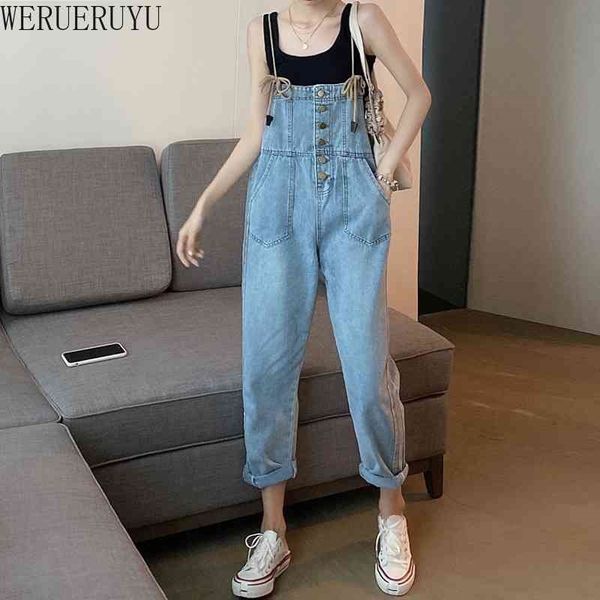 werueruyu fashion women ladies baggy denim jeans bib full length overall loose causal jumpsuit pants summer 210608, Blue
werueruyu fashion women ladies baggy denim jeans bib full length overall loose causal jumpsuit pants summer 210608, Blue