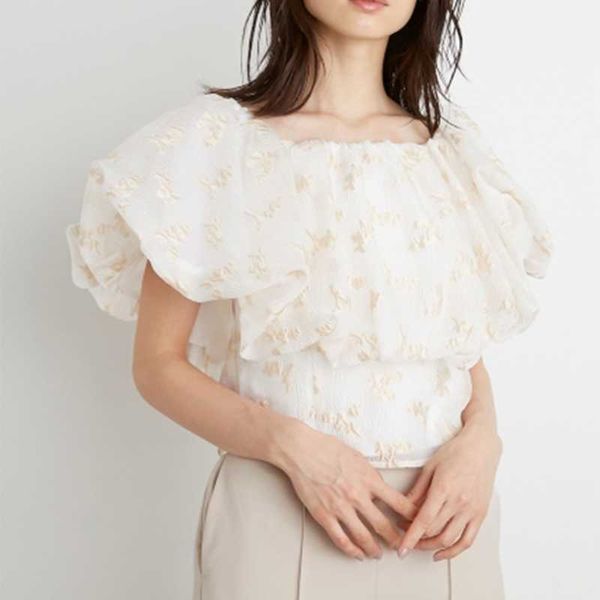 sweet puff short sleeve off shoulder blouses for women embroidery print japan style shirts elegant all-match chiffon female 210525, White
sweet puff short sleeve off shoulder blouses for women embroidery print japan style shirts elegant all-match chiffon female 210525, White