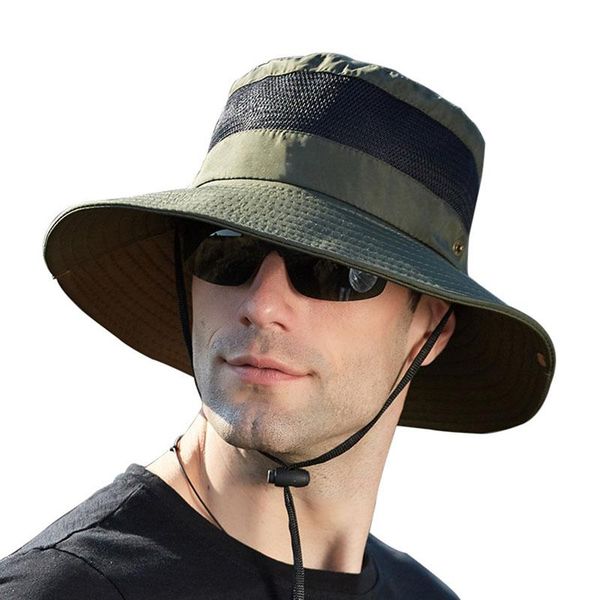 wide brim hats fashion summer autumn bucket hat men outdoor fishing hiking beach mesh breathable anti uv sun cap large, Blue;gray
wide brim hats fashion summer autumn bucket hat men outdoor fishing hiking beach mesh breathable anti uv sun cap large, Blue;gray