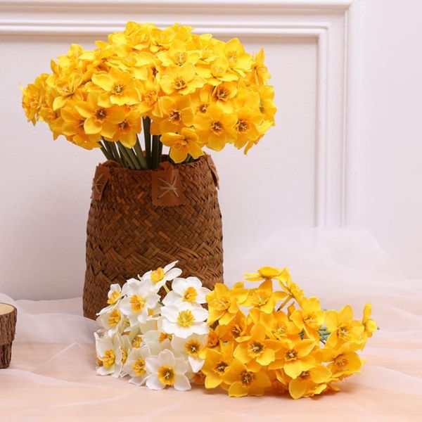 decorative flowers & wreaths 3pcs artificial daffodil bouquet fake floral decor home office silk cloth ornament, yellow
decorative flowers & wreaths 3pcs artificial daffodil bouquet fake floral decor home office silk cloth ornament, yellow