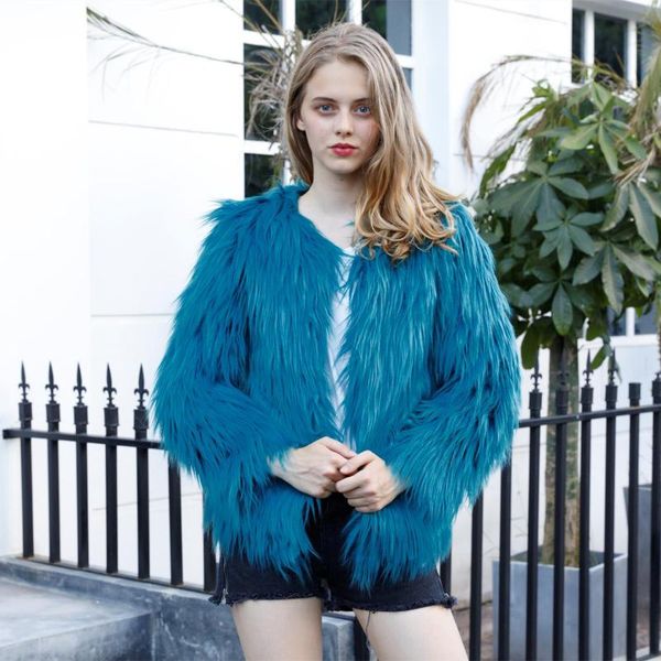 women's fur & faux jacket autmn winter women solid multi-color slim coat female casual fashion xk2- 51, Black
women's fur & faux jacket autmn winter women solid multi-color slim coat female casual fashion xk2- 51, Black