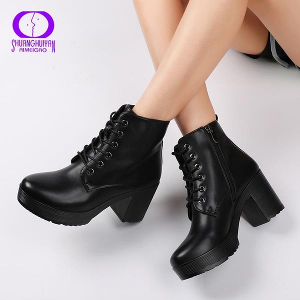 fashion women ankle boots soft leather thick high heel platform winter autumn outdoor warm fur shoes, Black
fashion women ankle boots soft leather thick high heel platform winter autumn outdoor warm fur shoes, Black