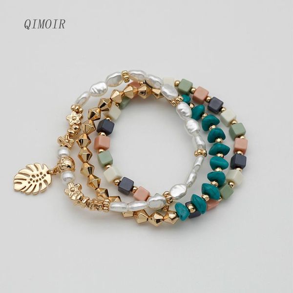 charm bracelets three set for women bohemia styles turquoise cream pearl gold leaves charms multi color trendy class jewelry c1001, Golden;silver
charm bracelets three set for women bohemia styles turquoise cream pearl gold leaves charms multi color trendy class jewelry c1001, Golden;silver