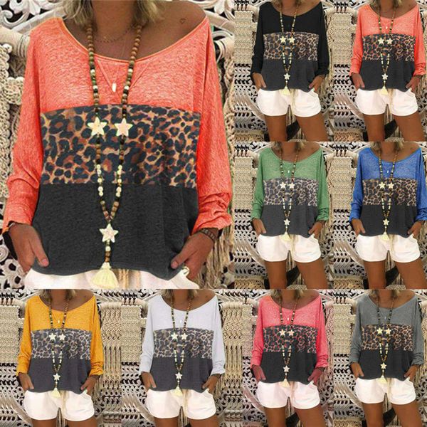 casual dresses leopard print stitching long sve t-shirt for women in autumn, Black;gray
casual dresses leopard print stitching long sve t-shirt for women in autumn, Black;gray