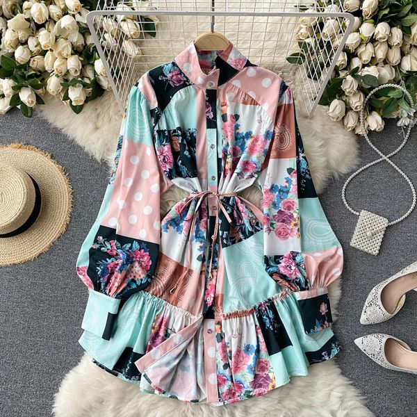 singreiny women retro print dress stand collar puff sleeve button a-line dress spring chic streetwear ruffles short dress 210419, Black;gray
singreiny women retro print dress stand collar puff sleeve button a-line dress spring chic streetwear ruffles short dress 210419, Black;gray