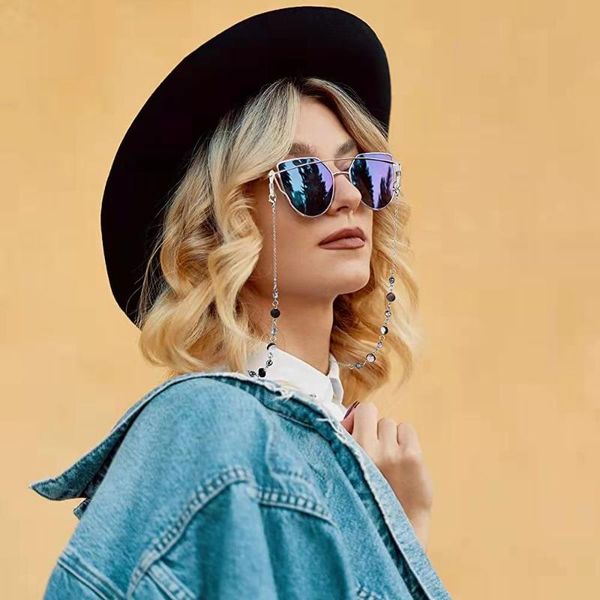 sunglasses frames stainless eyeglasses chain black crystal charm anti-skid rope eyewear holder strap retainer women necklace bracelet, Silver
sunglasses frames stainless eyeglasses chain black crystal charm anti-skid rope eyewear holder strap retainer women necklace bracelet, Silver