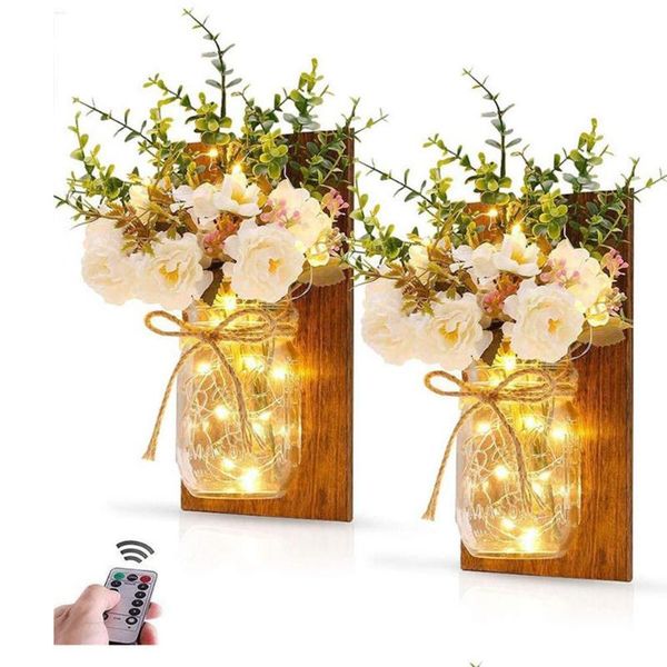 2pcs rustic wall sconce with remote control led fairy lights house home decor living room gift mason jar sconces lamp
2pcs rustic wall sconce with remote control led fairy lights house home decor living room gift mason jar sconces lamp