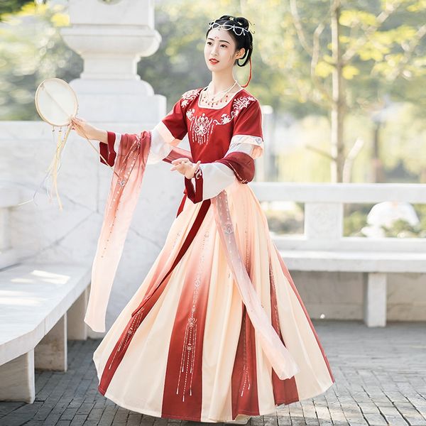 traditional chinese clothing hanfu women stage costume chinese cosplay hanfu dress chinese folk dance festival outfit 10759, Red
traditional chinese clothing hanfu women stage costume chinese cosplay hanfu dress chinese folk dance festival outfit 10759, Red