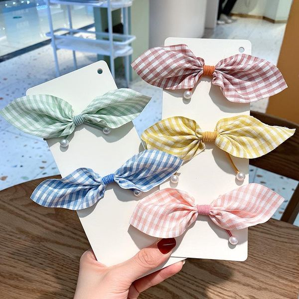 hair accessories sweet korean plaid bow ties ins lattice simple rope rubber band pearl knot wild cute head, Slivery;white
hair accessories sweet korean plaid bow ties ins lattice simple rope rubber band pearl knot wild cute head, Slivery;white