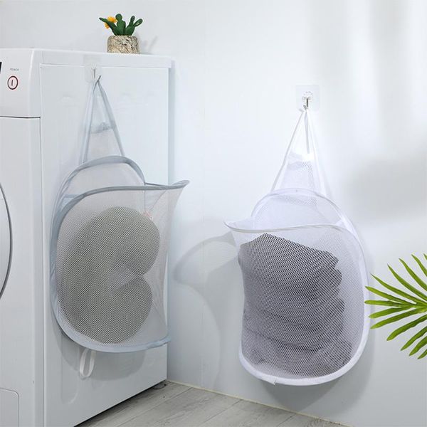 laundry bags wall mounted dirty clothes storage basket foldable mesh bag washing organizer bathroom accessories
laundry bags wall mounted dirty clothes storage basket foldable mesh bag washing organizer bathroom accessories