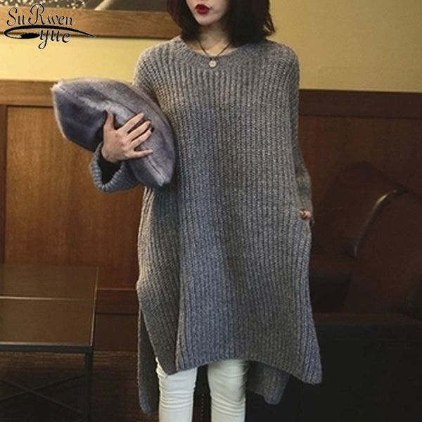 winter korean thickened women's jacket cashmere clothes women plus size long pullovers knitted jumper retro 11836 210427, White;black
winter korean thickened women's jacket cashmere clothes women plus size long pullovers knitted jumper retro 11836 210427, White;black