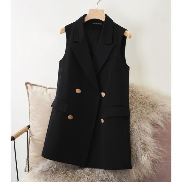 women's vests 2021 spring autumn korean sleeveless casual vest jacket coat women black waistcoat female loose double breasted outwear y, Black;white
women's vests 2021 spring autumn korean sleeveless casual vest jacket coat women black waistcoat female loose double breasted outwear y, Black;white