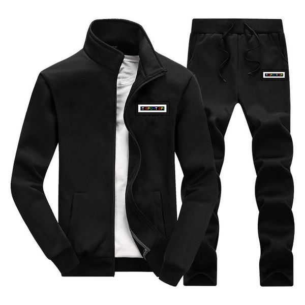 2021 autumn and winter men's two piece set sports leisure suit coat sweater trend printing, Black
2021 autumn and winter men's two piece set sports leisure suit coat sweater trend printing, Black