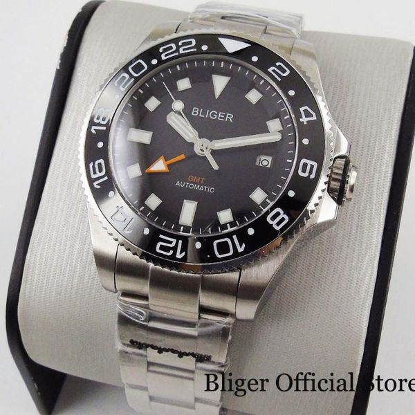 wristwatches brand gmt 43mm men watch automatic movement rotating bezel sapphire glass brushed band, Slivery;brown
wristwatches brand gmt 43mm men watch automatic movement rotating bezel sapphire glass brushed band, Slivery;brown
