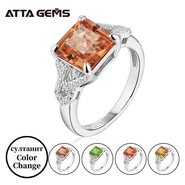 cluster rings zultanite silver pricess cut 2.7 s created diaspore color change stone women's wedding band, Golden;silver
cluster rings zultanite silver pricess cut 2.7 s created diaspore color change stone women's wedding band, Golden;silver