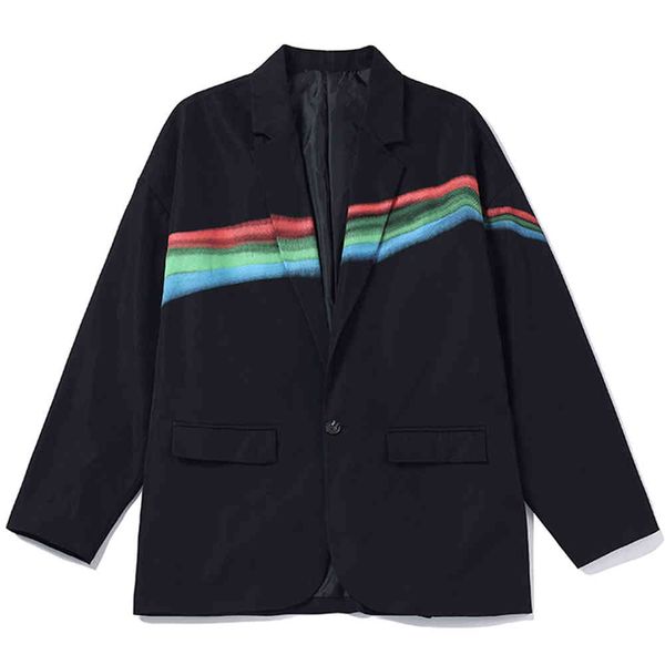 men's suits & blazers autumn men's suits hong kong rainbow style printed small large suit fried street coat 0tux, White;black
men's suits & blazers autumn men's suits hong kong rainbow style printed small large suit fried street coat 0tux, White;black