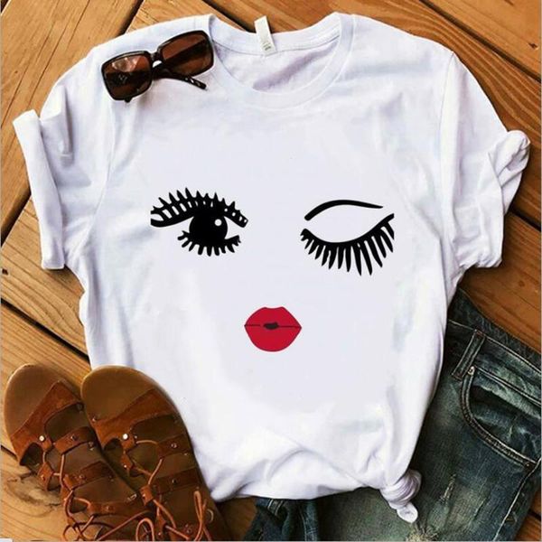 elegant eyelashes lips print tshirts women 2021 summer short sleeve harajuku graphic t-shirts female women's t-shirt, White
elegant eyelashes lips print tshirts women 2021 summer short sleeve harajuku graphic t-shirts female women's t-shirt, White