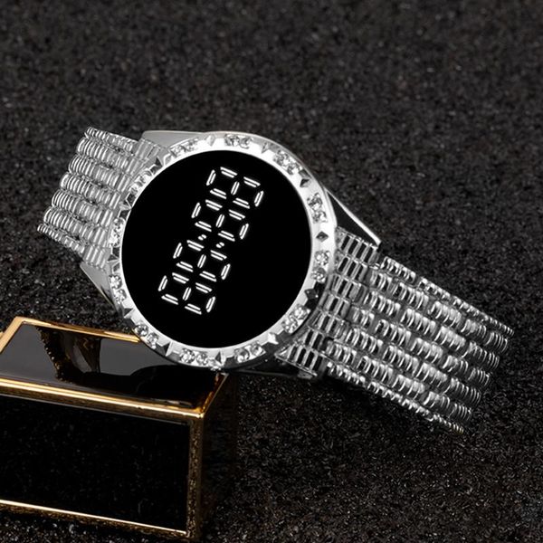 wristwatches women's wristwatch touch screen dial watches for women female alloy watch strap diamond lover bracelet alarm clock, Slivery;brown
wristwatches women's wristwatch touch screen dial watches for women female alloy watch strap diamond lover bracelet alarm clock, Slivery;brown