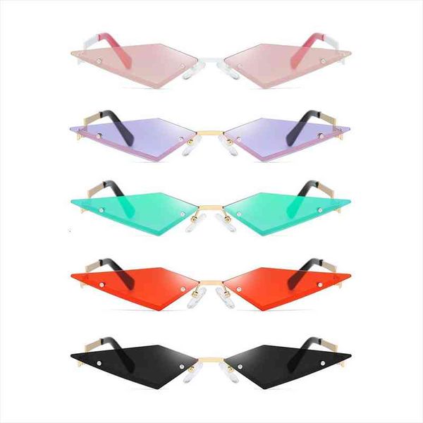 uv400 travel street p triangle eyeglasses rimless cat eye sunglasses designer colorful eyewear for female oculos, White;black
uv400 travel street p triangle eyeglasses rimless cat eye sunglasses designer colorful eyewear for female oculos, White;black
