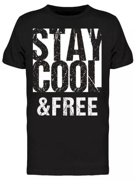 stay cool and tee men's -image by shutterstock, White;black
stay cool and tee men's -image by shutterstock, White;black