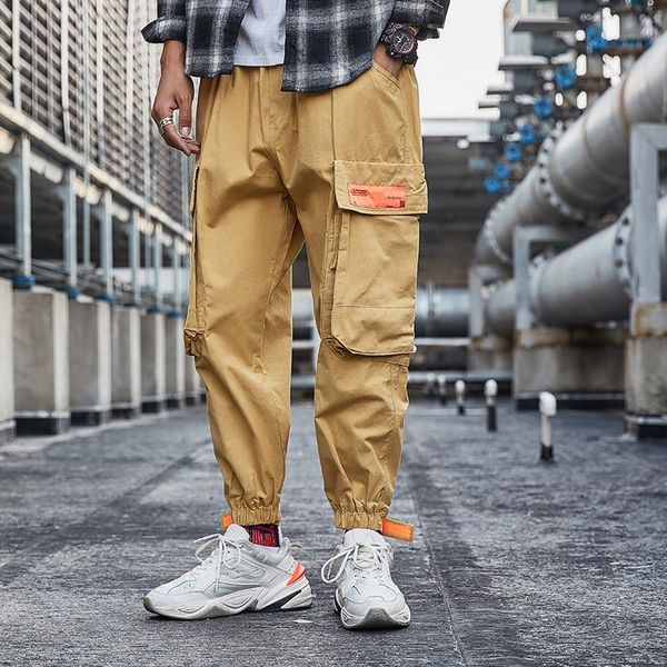 men's pants autumn tide brand japanese hong kong style original overalls loose casual, Black
men's pants autumn tide brand japanese hong kong style original overalls loose casual, Black