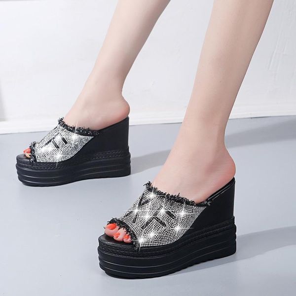 slippers 2021 summer women's height increasing heel letter xf shoes woman bling with fringe mature female casual flip flops, Black
slippers 2021 summer women's height increasing heel letter xf shoes woman bling with fringe mature female casual flip flops, Black