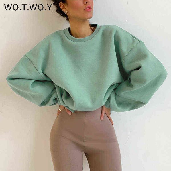 wotwoy autumn winter fur-liner oversized sweatshirt women casual thickening fleece pullovers female soft warm green 211108, Black
wotwoy autumn winter fur-liner oversized sweatshirt women casual thickening fleece pullovers female soft warm green 211108, Black