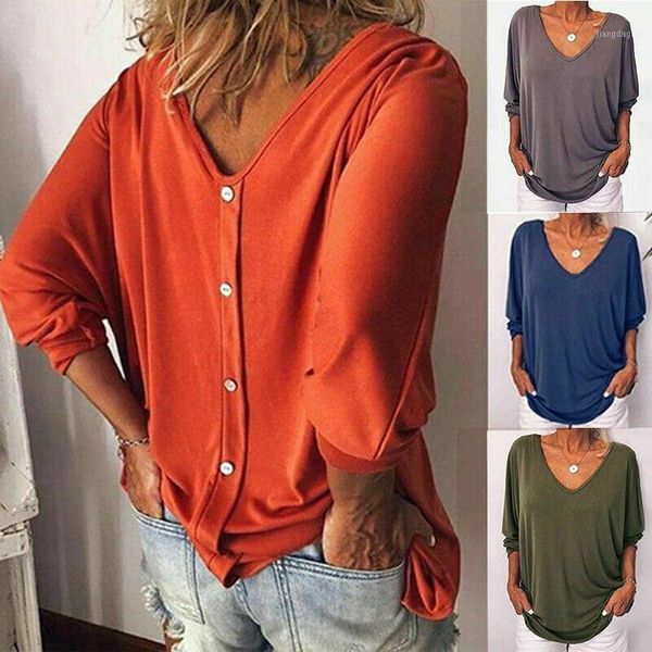womens neck v shirts blouse t plus pullover tunic sleeve autumn 3/4 size women's blouses &, White
womens neck v shirts blouse t plus pullover tunic sleeve autumn 3/4 size women's blouses &, White
