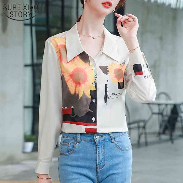 retro long sleeve woman's shirts printed sunflower chiffon blouse ol style single-breasted woman autumn camisa 10647 210508, White
retro long sleeve woman's shirts printed sunflower chiffon blouse ol style single-breasted woman autumn camisa 10647 210508, White