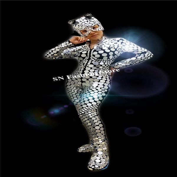 party decoration q21 female silver mirror bodysuit dance costumes glass jumpsuit dj cat mask catwalk perform outfit women dress
party decoration q21 female silver mirror bodysuit dance costumes glass jumpsuit dj cat mask catwalk perform outfit women dress