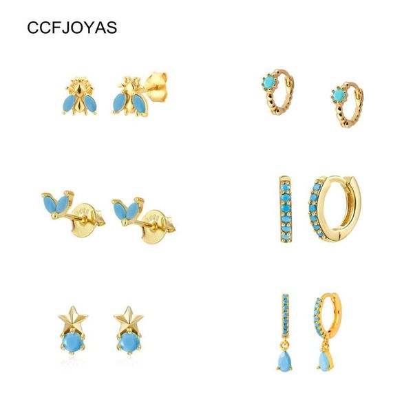 hoop & huggie ccfjoyas high-quality 925 sterling silver turquoise earrings for women simple mini piercing fashion jewelry, Golden;silver
hoop & huggie ccfjoyas high-quality 925 sterling silver turquoise earrings for women simple mini piercing fashion jewelry, Golden;silver