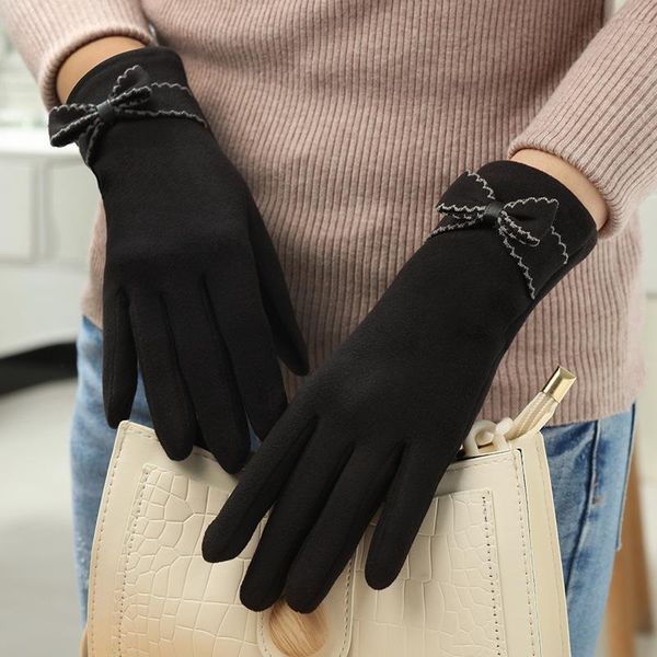 sports gloves women winter coldproof touch screen driving warm glove female lace bow plush windproof sport cycling simplicity solid mitten f, Black
sports gloves women winter coldproof touch screen driving warm glove female lace bow plush windproof sport cycling simplicity solid mitten f, Black