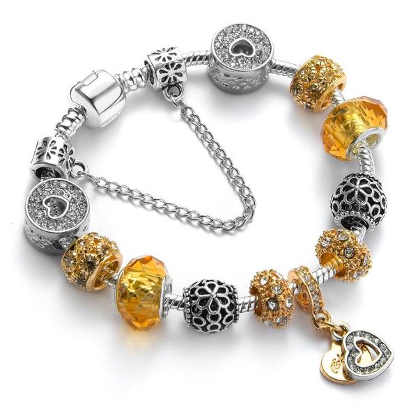 charm bracelets diy gold plated alloy big hole charms beaded bangles double peach heart pendant, Golden;silver
charm bracelets diy gold plated alloy big hole charms beaded bangles double peach heart pendant, Golden;silver