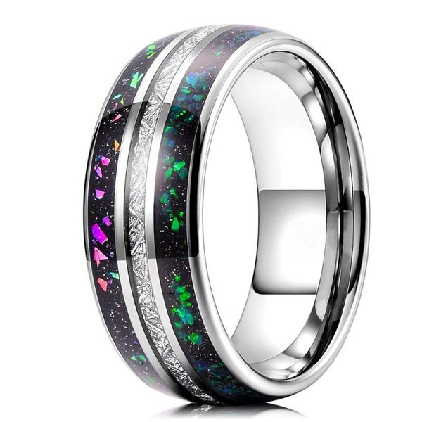wedding rings fashion 8mm men galaxy tungsten carbide ring with created-opal & meteorite inlay men's band size 6-14, Slivery;golden
wedding rings fashion 8mm men galaxy tungsten carbide ring with created-opal & meteorite inlay men's band size 6-14, Slivery;golden