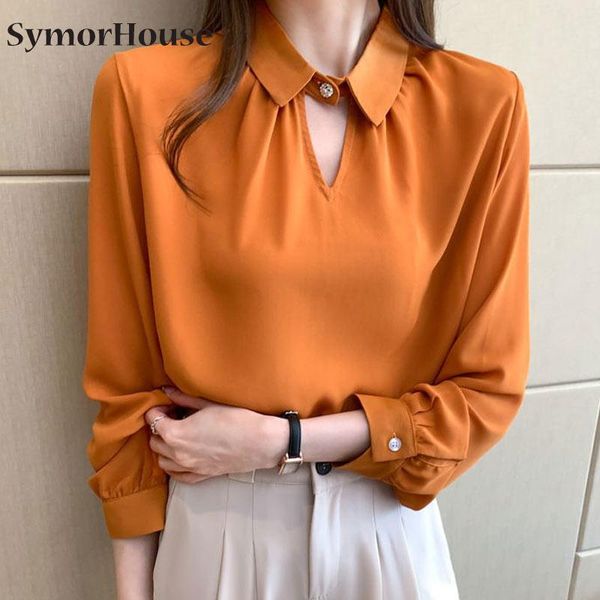 women's blouses & shirts autumn long sleeve blouse women turn down collar chiffon shirt blusas mujer de moda 2021 femme, White
women's blouses & shirts autumn long sleeve blouse women turn down collar chiffon shirt blusas mujer de moda 2021 femme, White