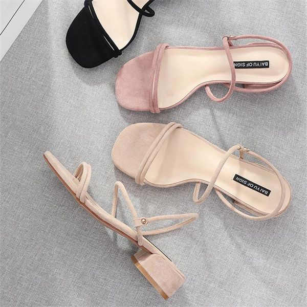 sandals for women 2021 summer narrow band lace-up ankle straps 3.5cm square high heels casual office lady career shoes, Black
sandals for women 2021 summer narrow band lace-up ankle straps 3.5cm square high heels casual office lady career shoes, Black